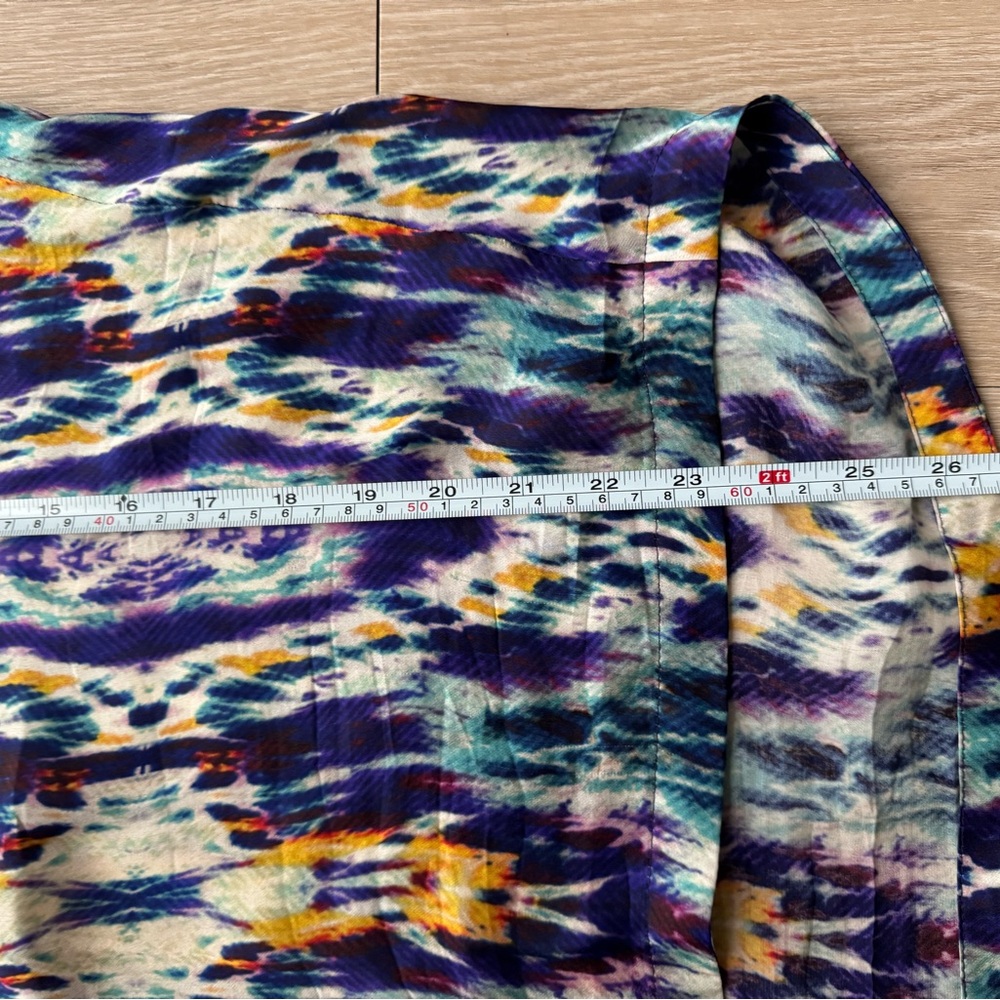 Etcetera Silk Multicolor Patterned Blouse Size Sm… - image 4